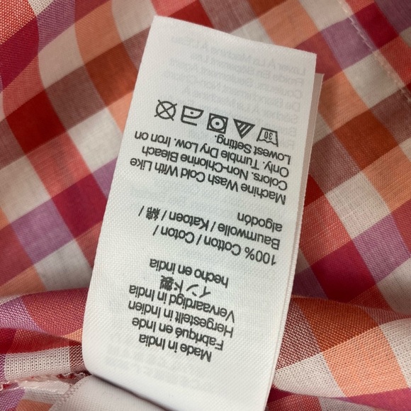 NWT J. Crew Gingham Button Down Shirt - Picture 11 of 13